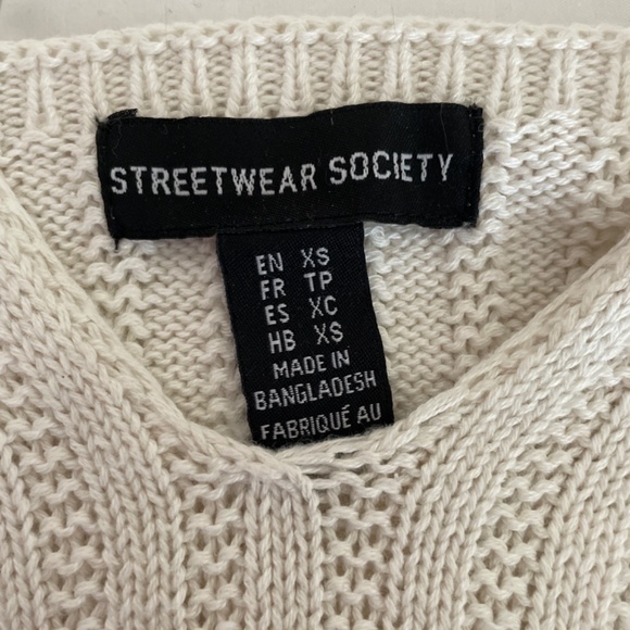 Urban planet knit white tang top size xs - Picture 3 of 3